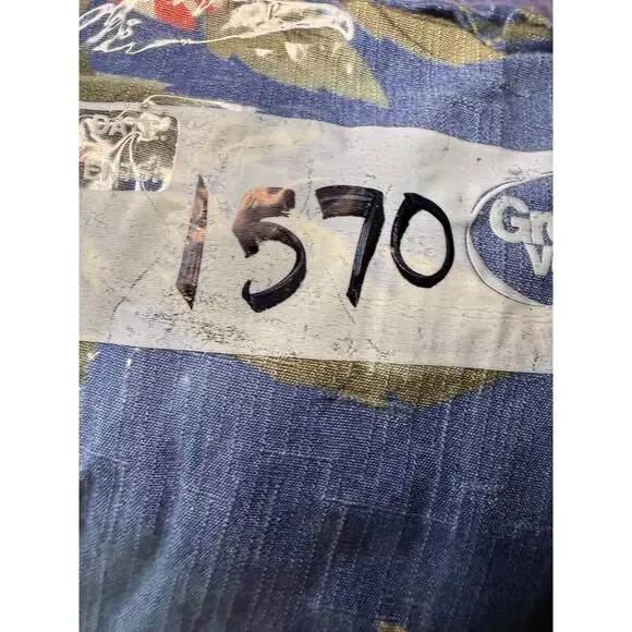 Caribbean Joe hawaiian rayon buttond down short sleeve camp shirt mens XL resort - Picture 6 of 6